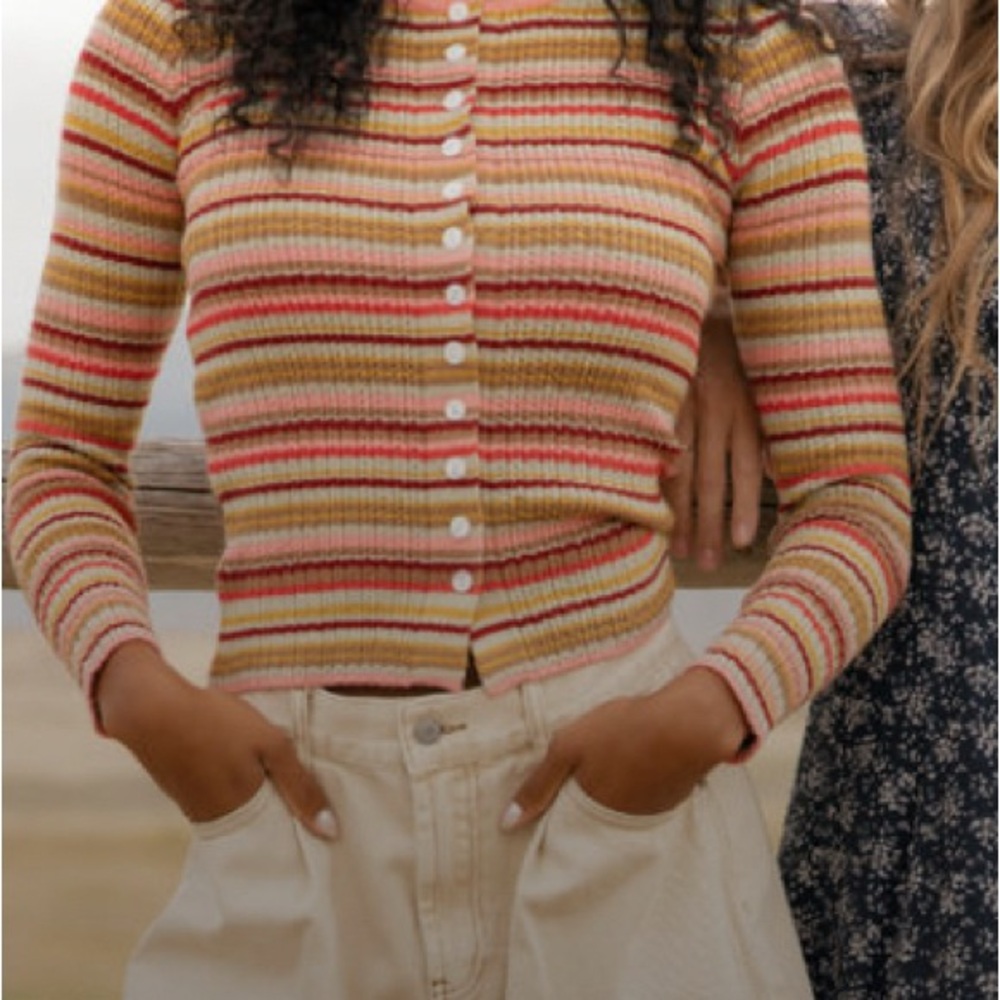 ISO Striped Button-Up Women Sweater, in search of item in S or M